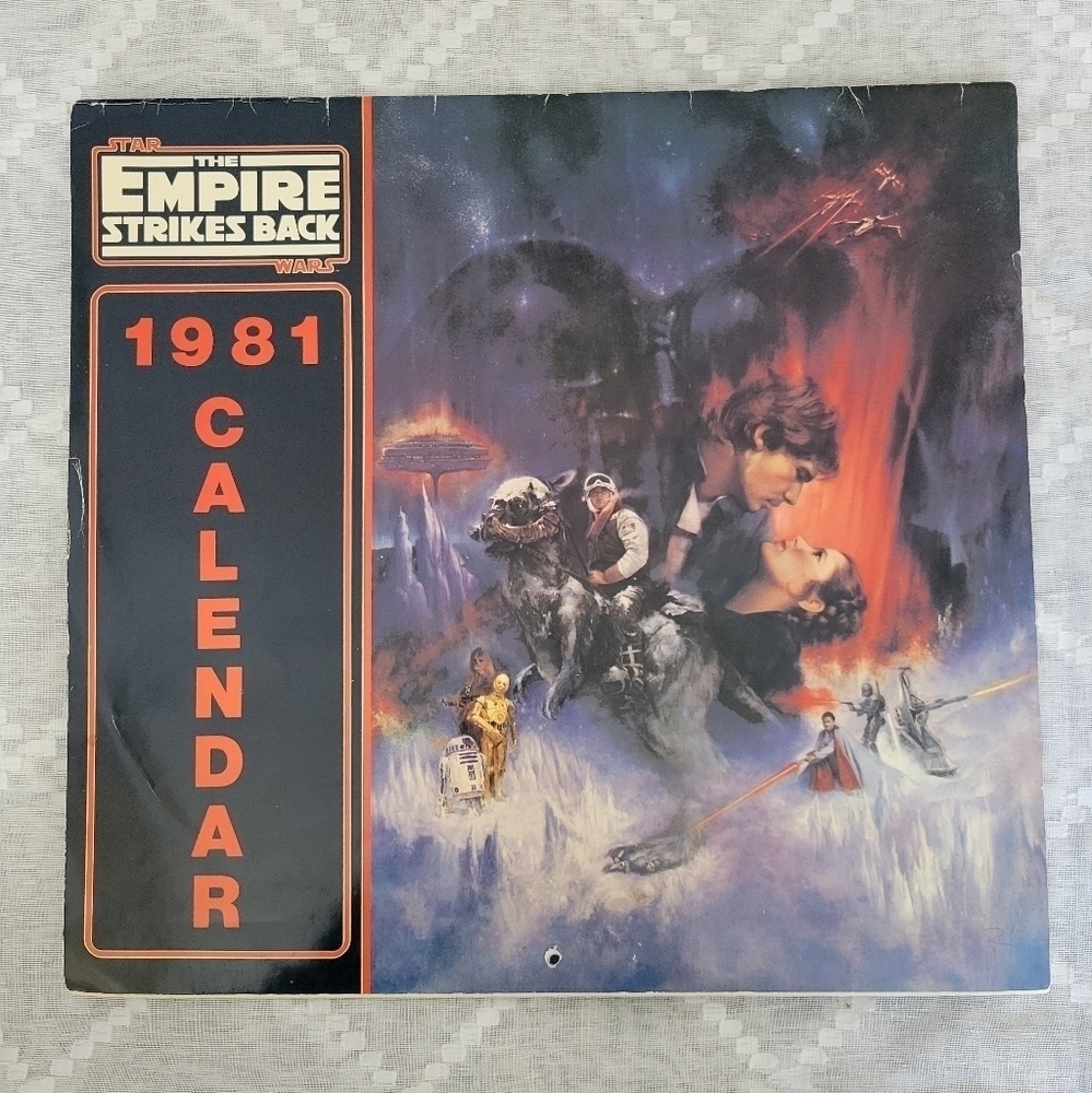 Vintage 1981 Star Wars  The Empire Strikes Back Calendar by Ballantine Books
